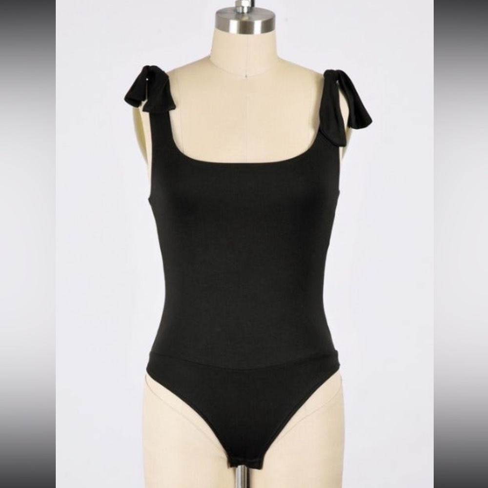 Black bow tie bodysuit